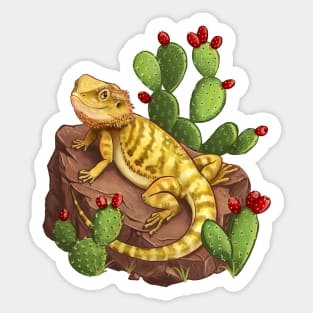 Cute Bearded Dragon Sticker